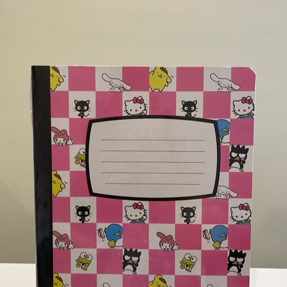 New Set of 2 Hello Kitty & Friends Rainbow & Checks Composition Books - Picture 5 of 6